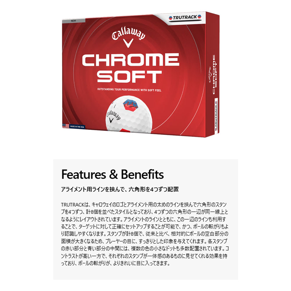Callaway（キャロウェイ） ゴルフボール CHROME SOFT 26 1ダース(12個