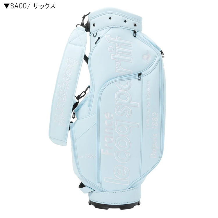 の*ま様 ルコックスポルティフ キャディバッグ９型【ホワイト】新品！ le coq sportif GOLF（ルコックスポルティフ ゴルフ） ルコックゴルフ
