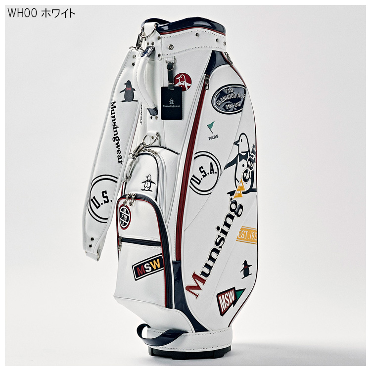 新品未使用品⭐︎Munsingwear⭐︎ポップデザイン　キャディバッグ　ブラック黒 新品未使用品⭐︎Munsingwear⭐︎ポップデザイン キャディバッグ
