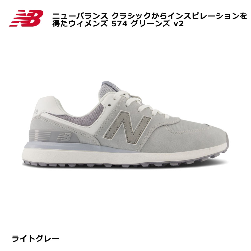 未使用 24cm D ニューバランス ゴルフシューズ WG4100GR グレー