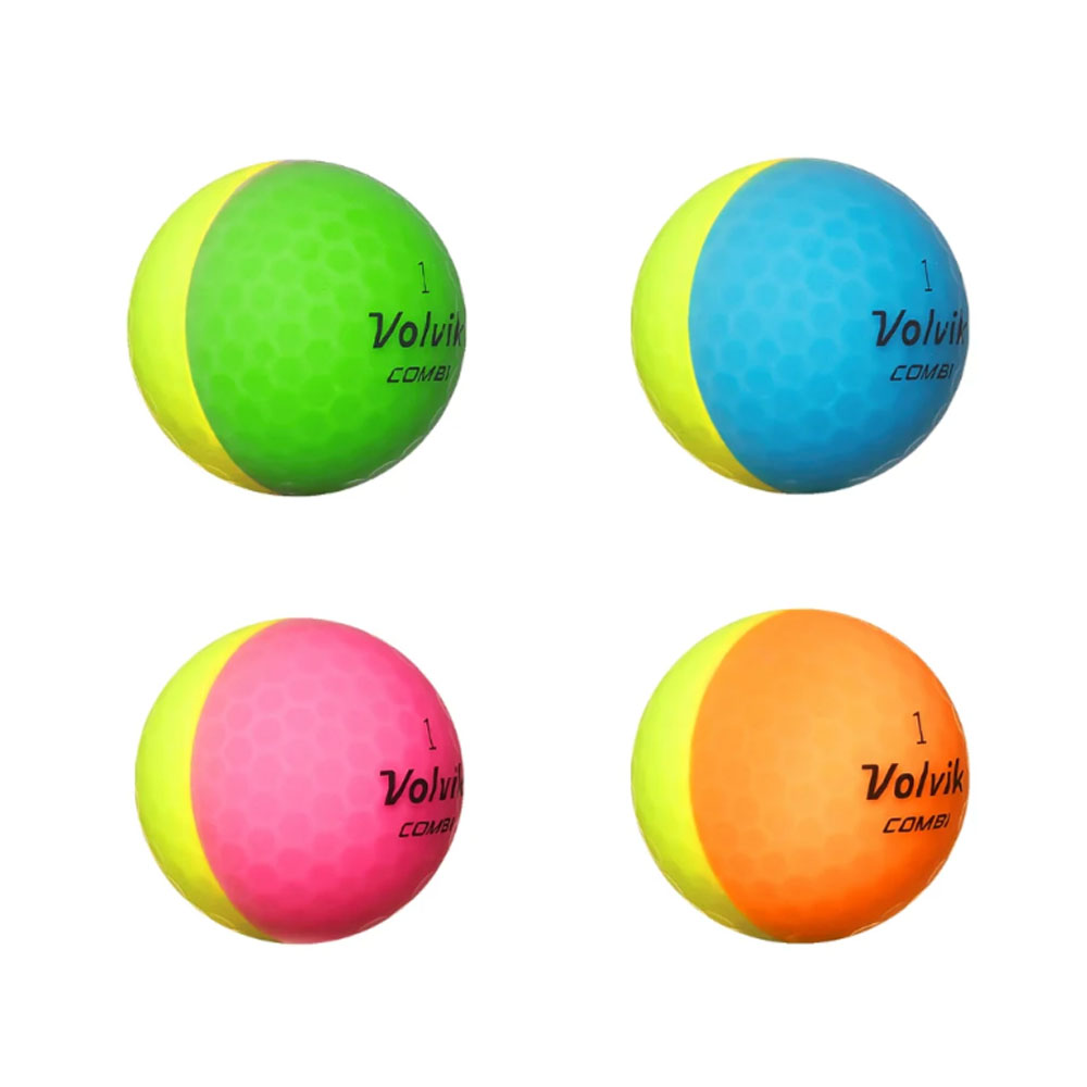 US輸入品 Volvik ボルビック Vivid Combi Assorted ゴルフボール