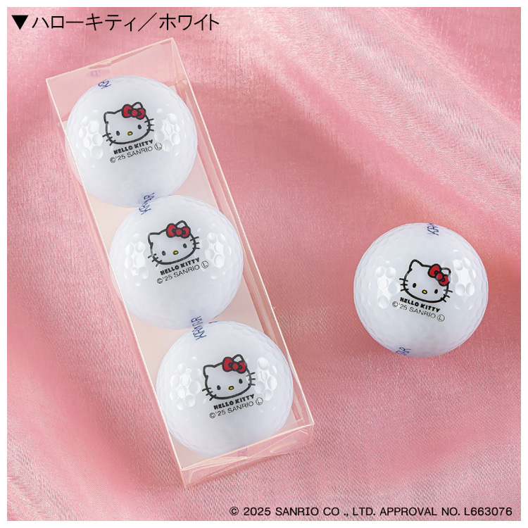 kasco（キャスコ） ゴルフボール KIRA-STAR×SANRIO [3球入り