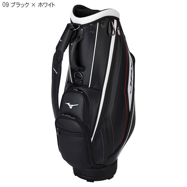 新品 Mizuno キャディバッグ ブラック/ホワイト 9型 5LJC2201
