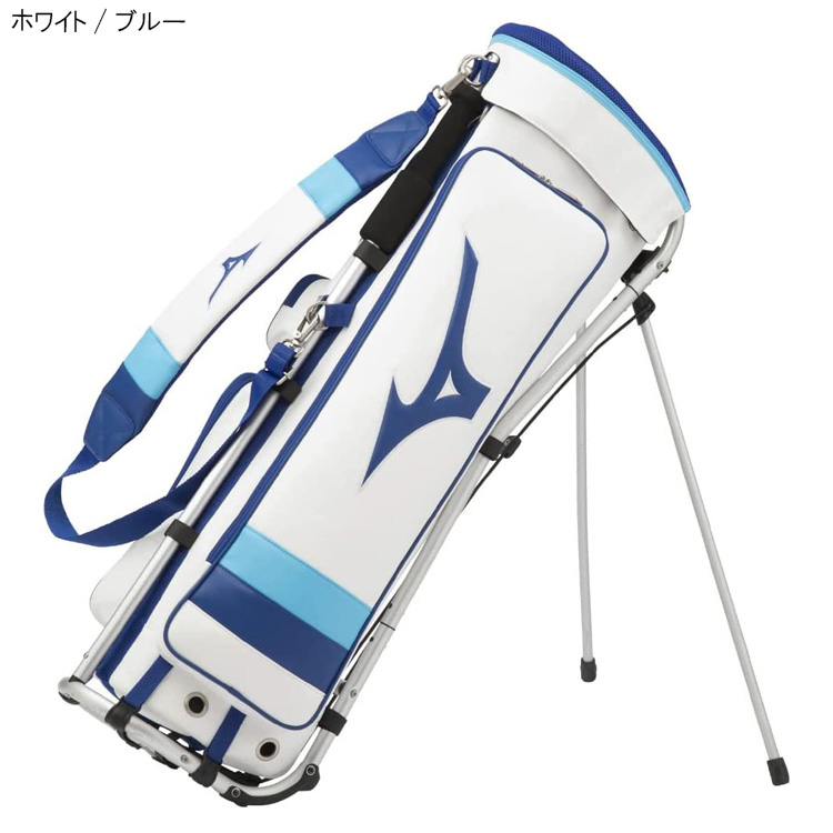 Mizuno キャディバッグ ホワイト/ブルー 現状訳あり品 Mizuno キャディバッグ ホワイト/ブルー 現状訳あり品 ゴルフ