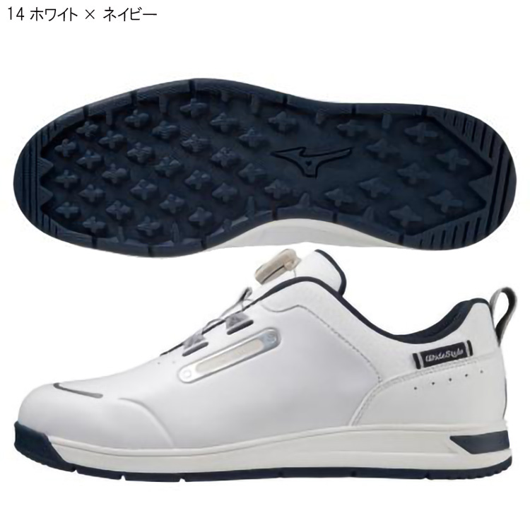 MIZUNO（ミズノ） WIDE STYLE WG BOA 51GQ2270 メンズ ゴルフシューズ