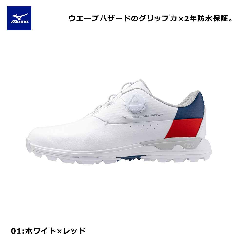 Mizunoミズノ ウエーブハザード アクア BOA ボア26.5cm MIZUNO（ミズノ） ゴルフ ウェーブ ハザード アクア ボア メンズ