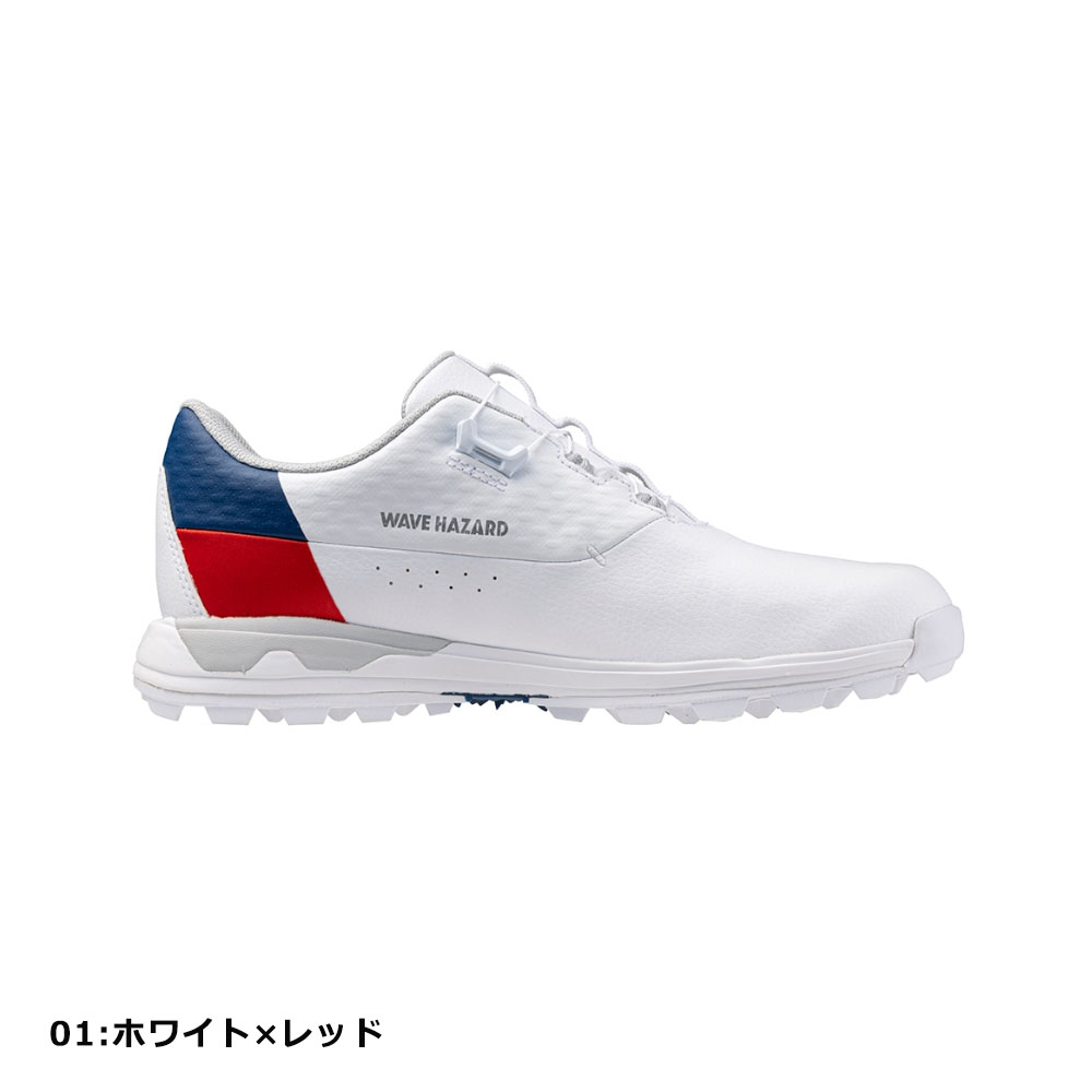 美品 ミズノ ウェーブハザード BOA 27cm MIZUNO（ミズノ） ゴルフ ウェーブ ハザード アクア ボア メンズ
