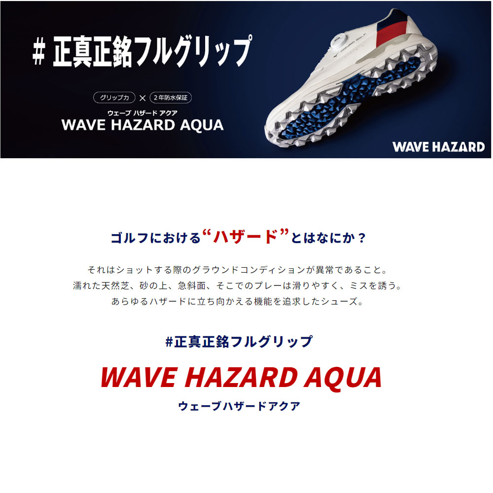 MIZUNO（ミズノ） ゴルフ ウェーブ ハザード アクア ボア メンズ