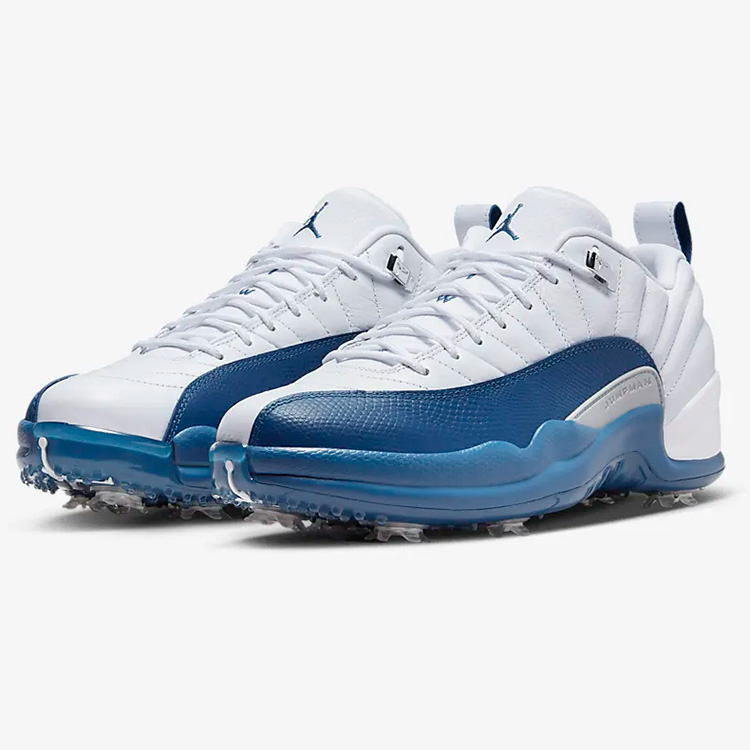 ナイキ ゴルフシューズ NIKE AIR JORDAN XII LOW G エアジョーダン 12 ロー G  ホワイト/フレンチブルー/メタリックシルバー メンズシューズ DH4120-101