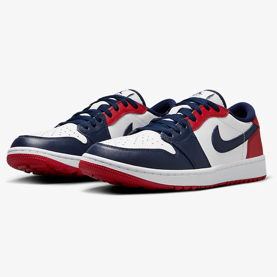 ナイキ ゴルフシューズ NIKE AIR JORDAN 1 LOW G エアジョーダン 1 ロー G ホワイト/バーシティレッド/オブシディアン  メンズシューズ DD9315-113