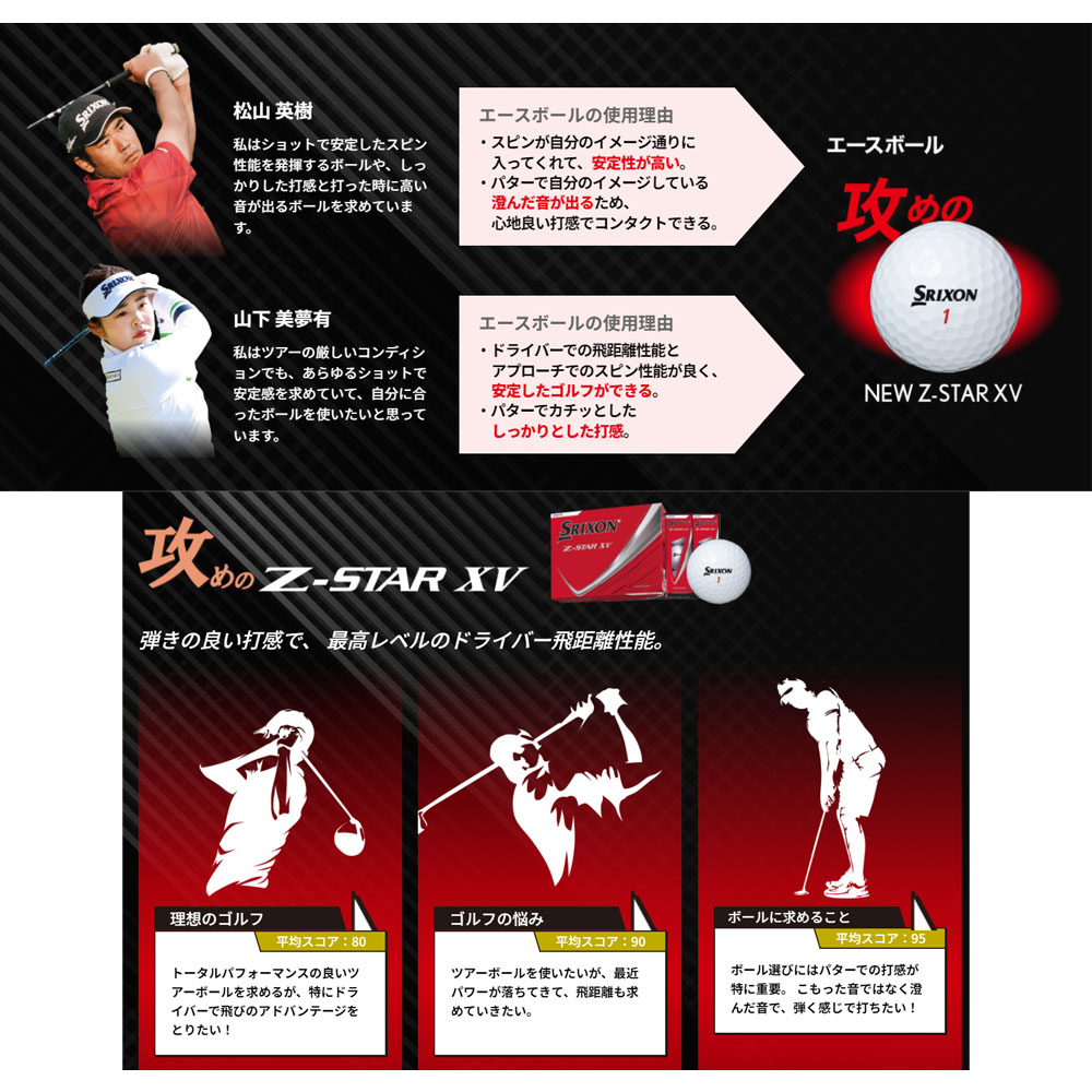 ボールです スリクソン Z-STAR XV | ボール | 製品情報 | DUNLOP GOLFING WORLD