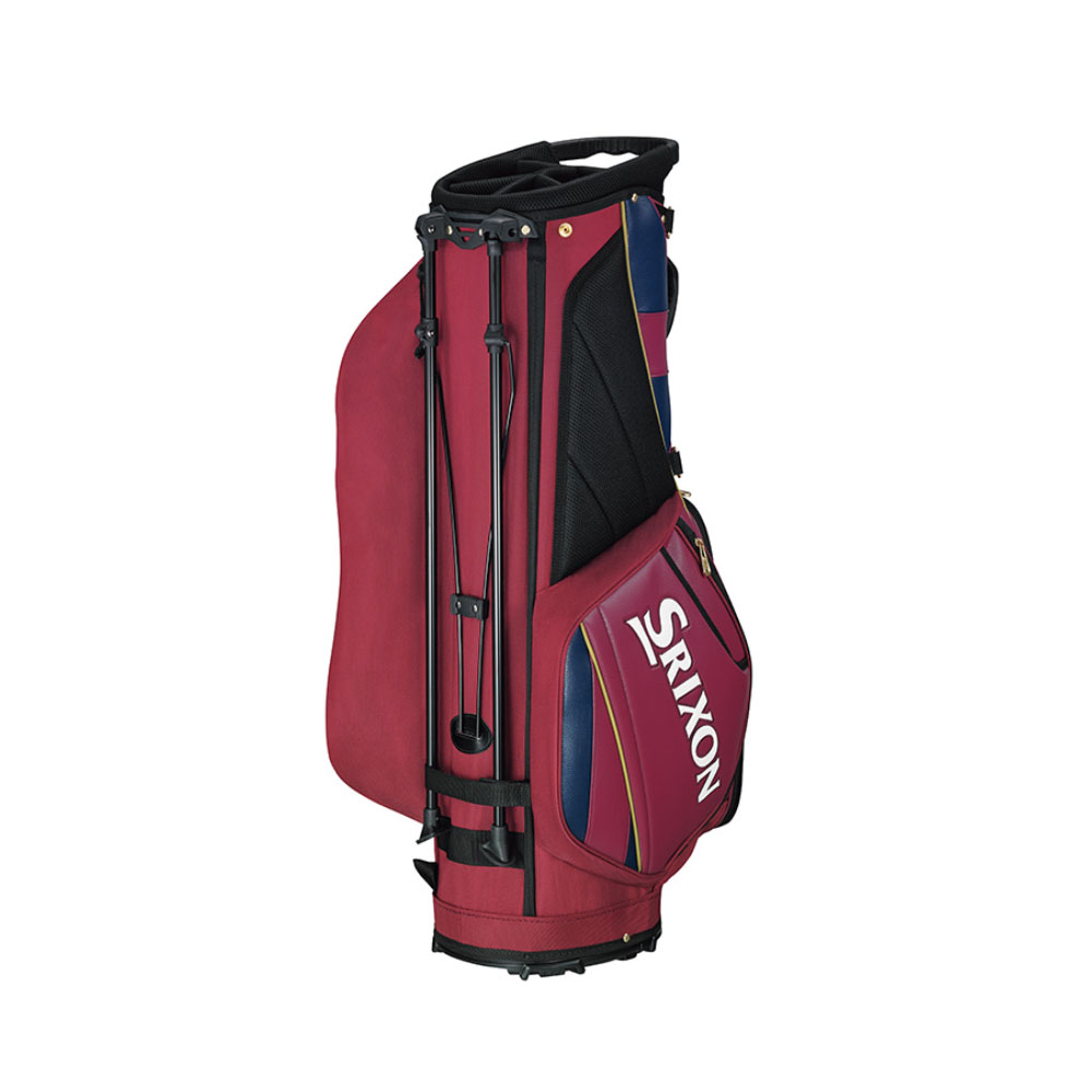 Srixon 大型プロスタッフキャディバック BK/RED/SILVER ダンロップ契約選手が使用する「スリクソン」キャディバッグを