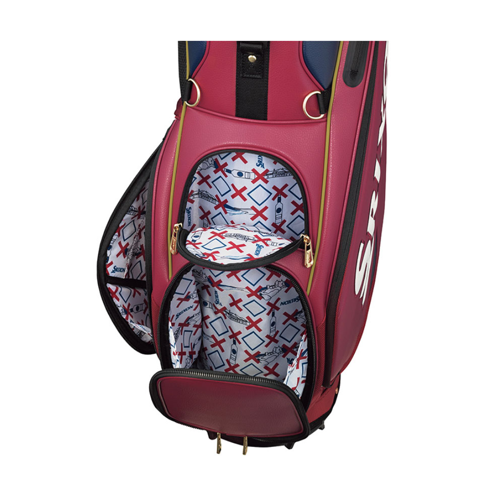 りょ・新品SRIXON スタンドキャディバッグ GGC-S182 ブラック スリクソン キャディバッグ GGC-S182【軽量・スタンドタイプ