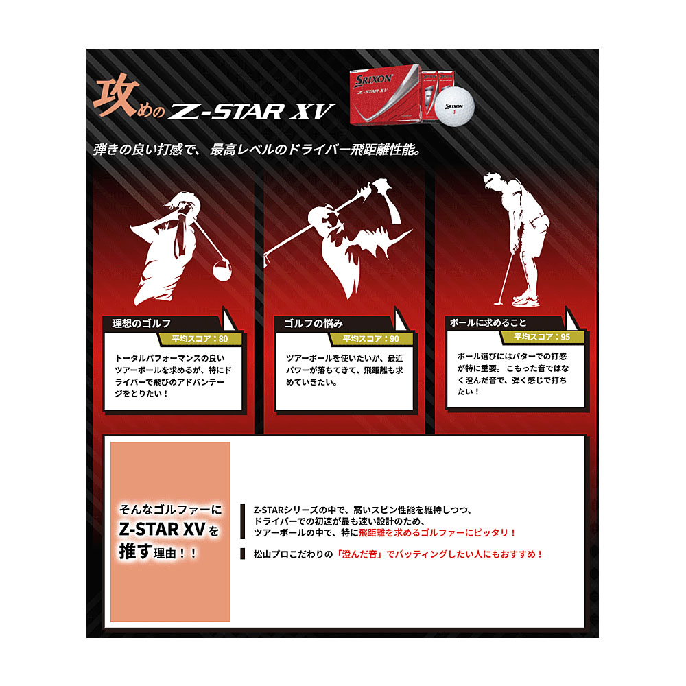 Srixon Z-STAR XV ゴルフボール 6スリーブ　新品 Amazon.co.jp: DUNLOP スリクソン(SRIXON) ゴルフボール