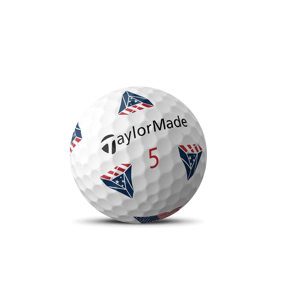 USモデル】 テーラーメイド New TP5x Pix USA ロゴ ゴルフボール 1 