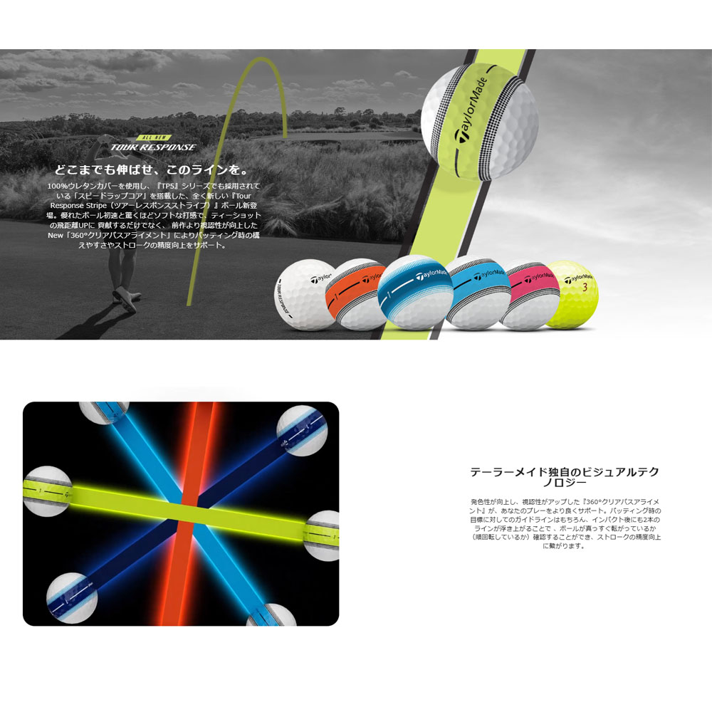 TaylorMade（テーラーメイド） New ツアーレスポンス ストライプ