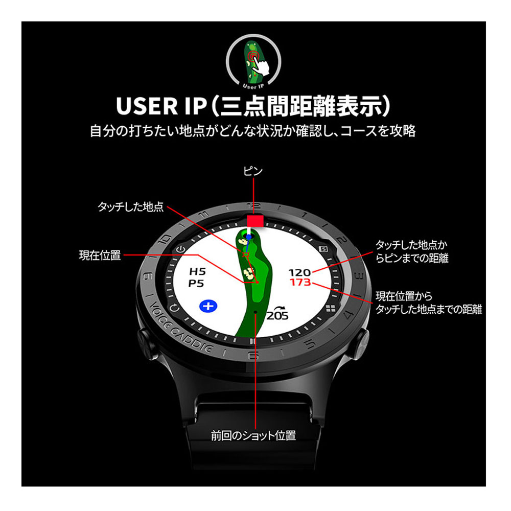 【ご検討品】VOICE CADDIE A3 GPSゴルフウォッチ VOICE CADDIE ボイスキャディ A3 腕時計 GPSゴルフ距離計 ゴルフ