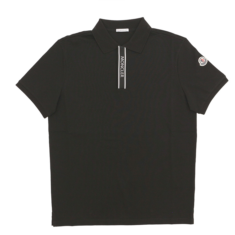 MONCLER ブラック ポロシャツ Sサイズ ブラック Tシャツ : Tシャツ＆ポロシャツ 向けの メンズ