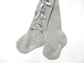 輸入子供服【orange bon bon】オレンジボンボン サテンリボンメロウタイツ