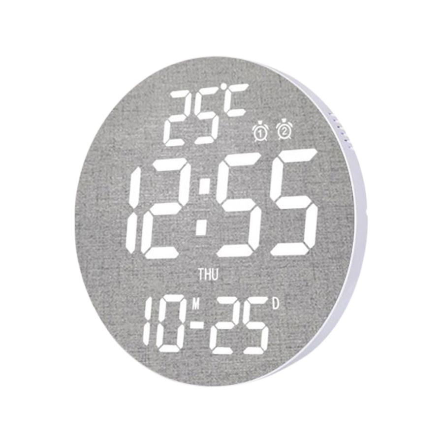 掛け時計 おしゃれ 壁掛け時計 ライト かわいい デジタル時計 led 自動調光 壁掛け 文字 大きい 静か リモコン 温度計 見やすい 北欧 ウォールクロック カラー｜golwis｜05