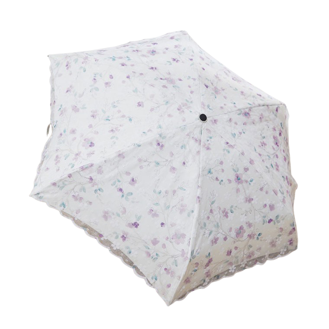 最大74％オフ！ パープル 花 折りたたみ傘 晴雨兼用 UVカット 完全遮光 紫外線 日傘 雨傘