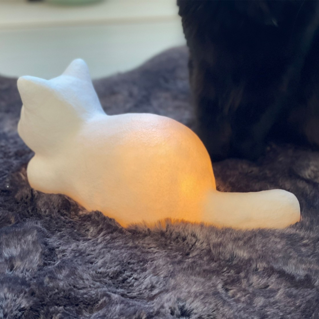 猫 インテリアライト 調色 コードレス LED ライト 間接照明 デスク