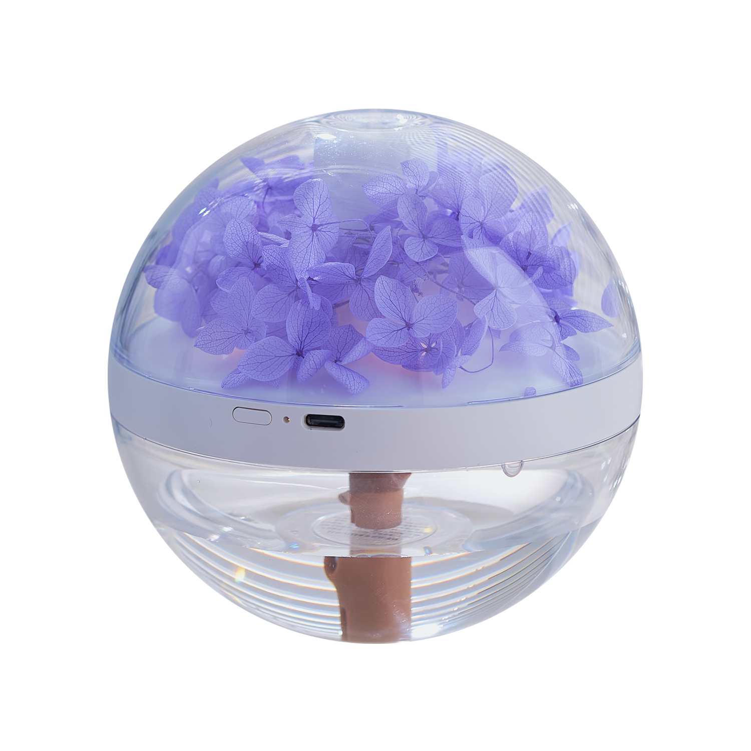 卓上 加湿器 アロマ コードレス 充電式 超音波式 大容量 270ml 静音