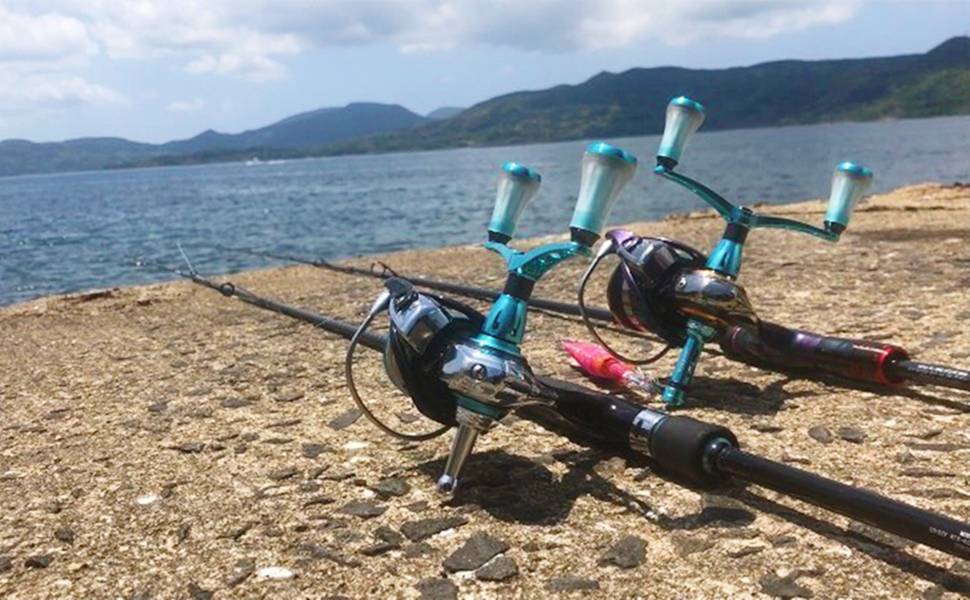 スピニングリール ダブルハンドル 98mm アルミ ダイワ Daiwa カスタム