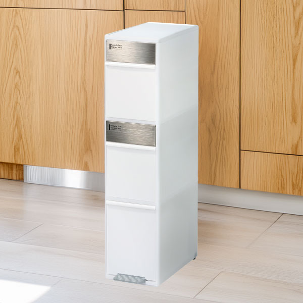 Like-it ゴミ箱 ダストボックス ペダル 縦型 キャスター 分別 キッチン