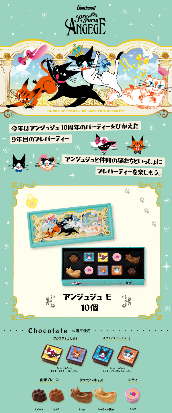 ゴンチャロフ（GONCHAROFF） 505 アンジュジュ E 10個 アンジュジュ