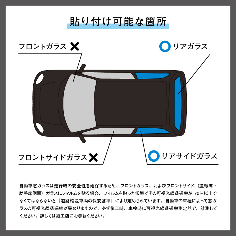 スモークIR20（IR20）PLUS Z 切売り 長さ3m カーフィルム 窓