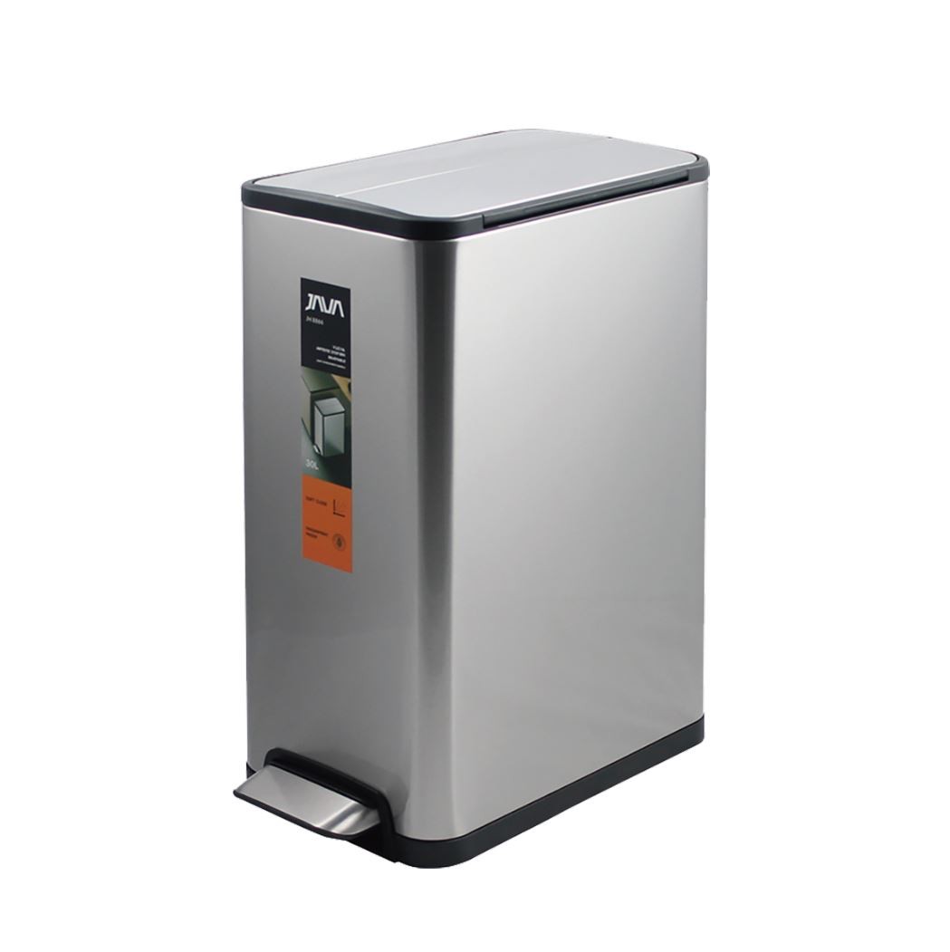 JAVA ステンレス ペダルビン ゴミ箱30L チタニウムグレー ダストボックス Amazon｜JAVA ジャバ Lase ペダルビン ステンレス ゴミ箱 30L 30