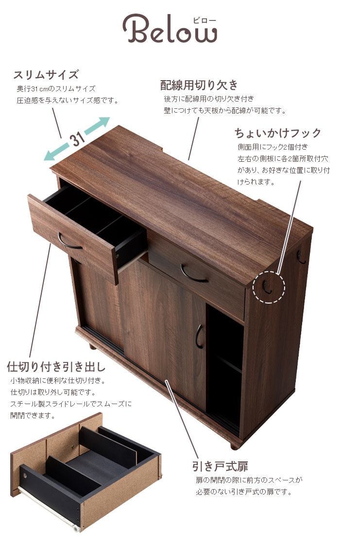 食器棚 カウンター下 キャビネット 幅80 奥行30 高さ85 カップ 食器棚 カウンター下 キャビネット 幅80 奥行30 高さ85 カップ