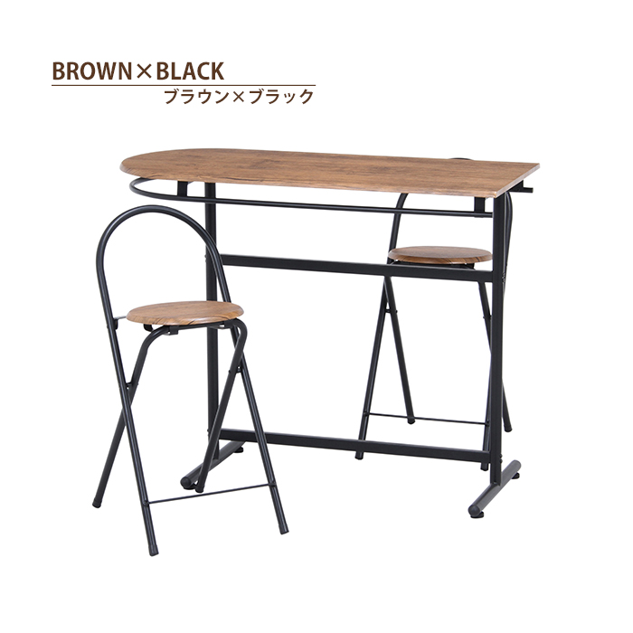 値下げ カウンター テーブル チェア 2脚 セット 幅110 奥行47 高さ86.5