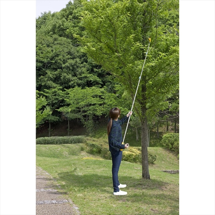 値下げ 高枝切りバサミ 1.4〜3m 3段式 17段伸縮 高枝切り はさみ キャッチ機能 プッシュカット 押して切る アンビル刃_3