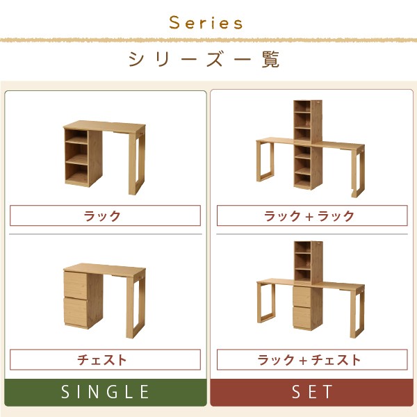 値下げ ラック ＆ チェスト セット 2人用 デスク 学習机 ランドセル