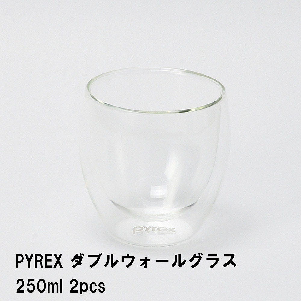�l���� PYREX �_�u���E�H�[���O���X250ml 2pcs