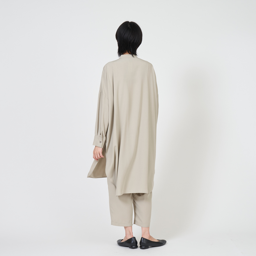 mizuiro ind バンドカラーロングシャツ｜ MARcourt ONLINE STORE