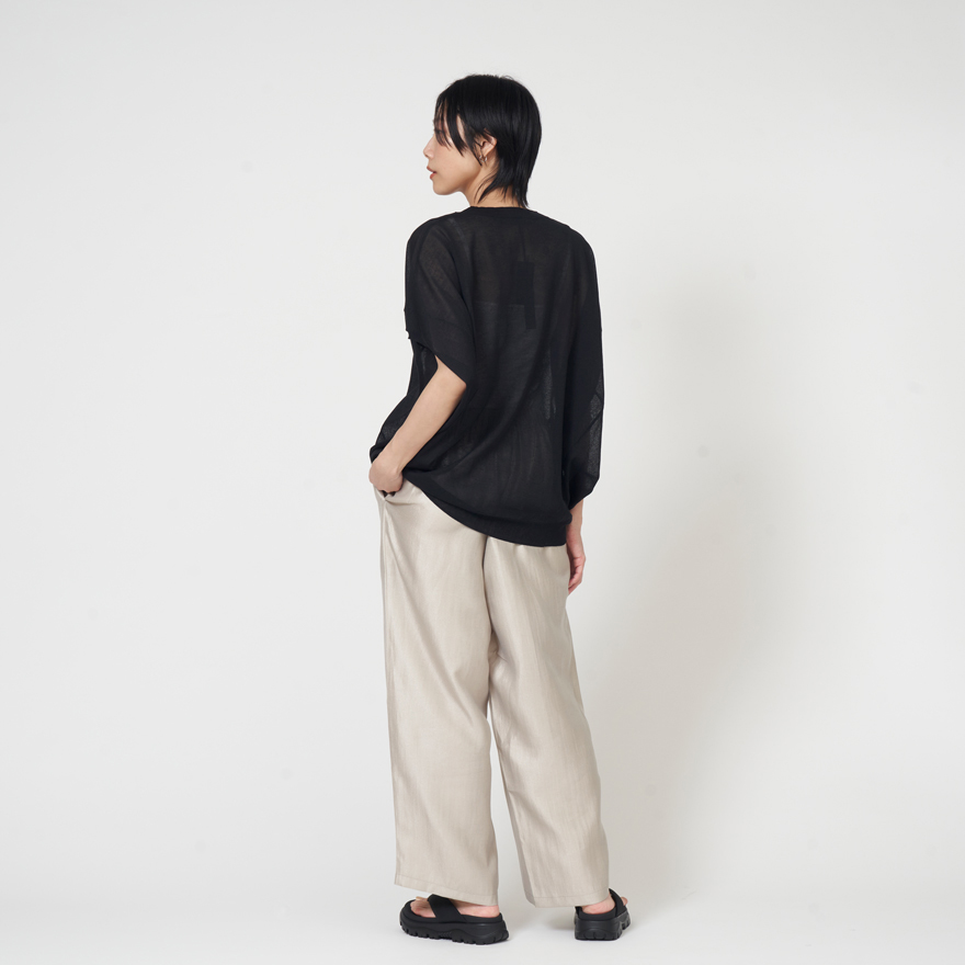 【SALE】ミズイロインド mizuiro ind ワイド コクーン シアー ベスト wide cocoon sheer vest 2-220026 レディース トップス wide cocoon sheer vest | 2-220026 – mizuiro ind
