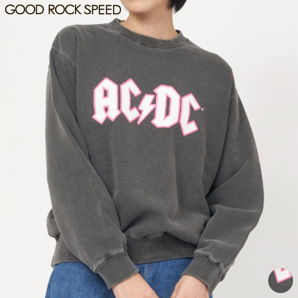 【SALE】グッド ロック スピード GOOD ROCK SPEED AC/DC スウェット トレーナー 23ACD006W 長袖 レディース カットソー [ 2023 FW 秋 冬 ]