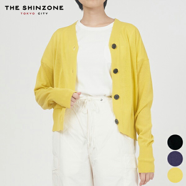 【SALE】シンゾーン SHINZONE リネン カーディガン 23MMSNI02 LINEN CD トップス 羽織り 長袖 ロングスリーブ レディース シンプル カジュアル Vネック