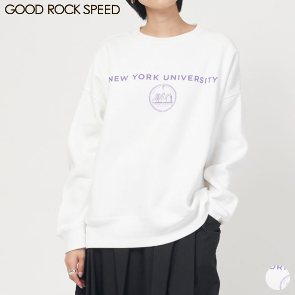 【SALE】グッド ロック スピード GOOD ROCK SPEED クルーネック スウェット シャツ 23NYU002W 長袖 カットソー トレーナー [ 2023 FW 秋 冬 ]