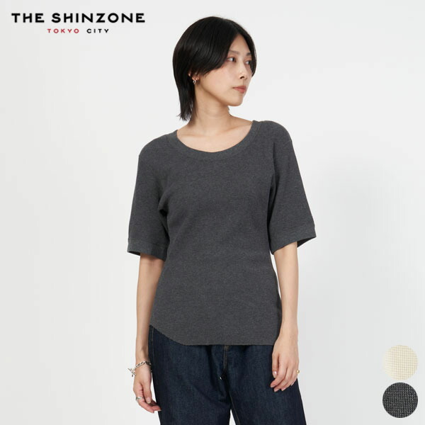 【SALE】シンゾーン SHINZONE ワッフル ハーフ スリーブ ティー 24AMSCU03 レディース トップス WAFFLE HALF SLEEVE TEE 半袖