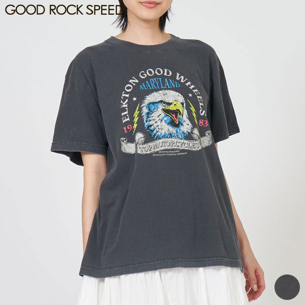【SALE】グッド ロック スピード GOOD ROCK SPEED エルクトン グッド ウィールズ イーグル Tシャツ GRS ELKTON GOOD WHEELS Eagle Teeレディース トップス
