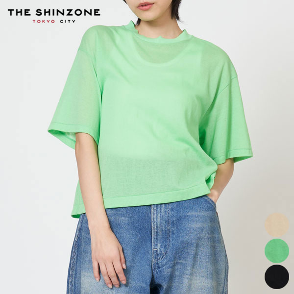 シンゾーン SHINZONE シアー ガーゼ ハーフ スリーブ Tシャツ