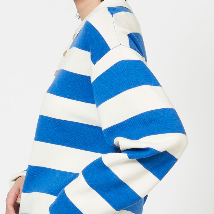 シンゾーン 25SS RUGGER KNIT POLO ニット カットソー SALE】シンゾーン SHINZONE ラガー ニット ポロ シャツ RUGGER KNIT