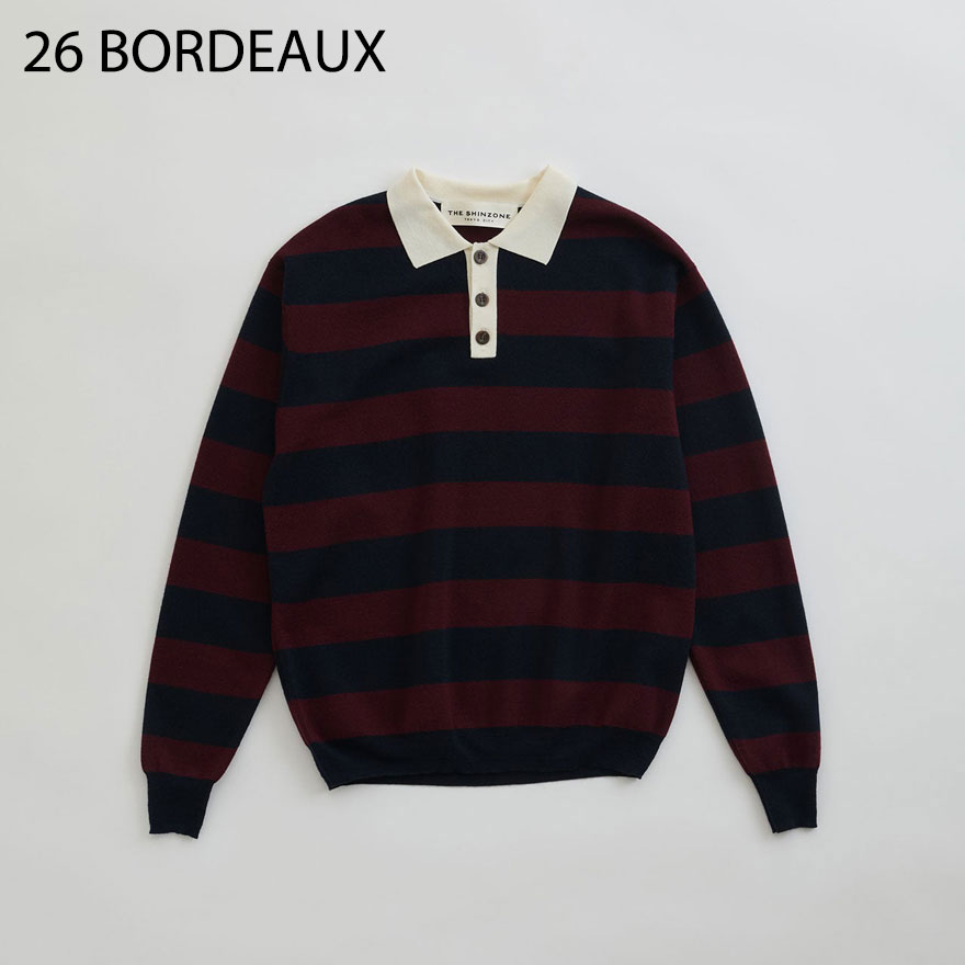 SALE】シンゾーン SHINZONE ラガー ニット ポロ シャツ RUGGER KNIT