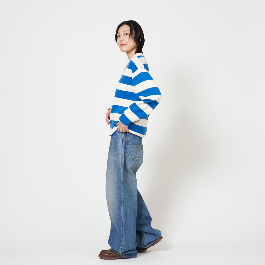 シンゾーン 25SS RUGGER KNIT POLO ニット カットソー SALE】シンゾーン SHINZONE ラガー ニット ポロ シャツ RUGGER KNIT