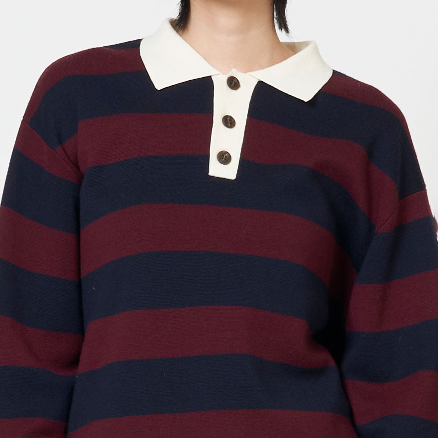 SALE】シンゾーン SHINZONE ラガー ニット ポロ シャツ RUGGER KNIT