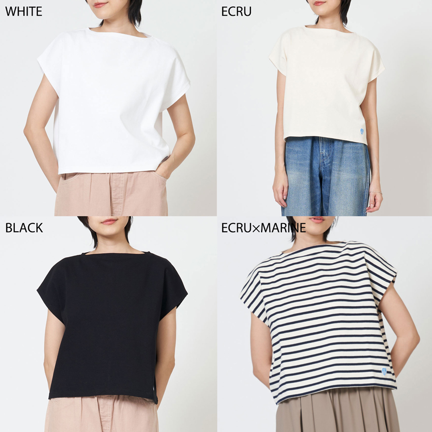 【SALE】オーシバル ORCIVAL フレンチ スリーブ ボート ネック プルオーバー FRENCH SLEEVE BOAT NECK P.O. #B271 レディース トップス 半袖 SALE】オーシバル ORCIVAL フレンチ スリーブ ボート ネック